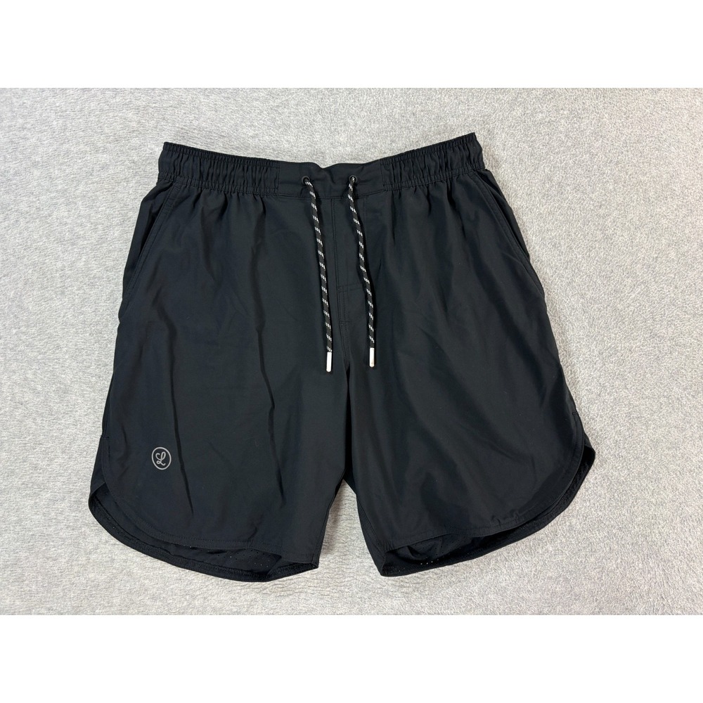 Legends LUKA Unlined Athletic Shorts (Men's Medium) Black- 7"